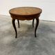 Marquetry wooden side table