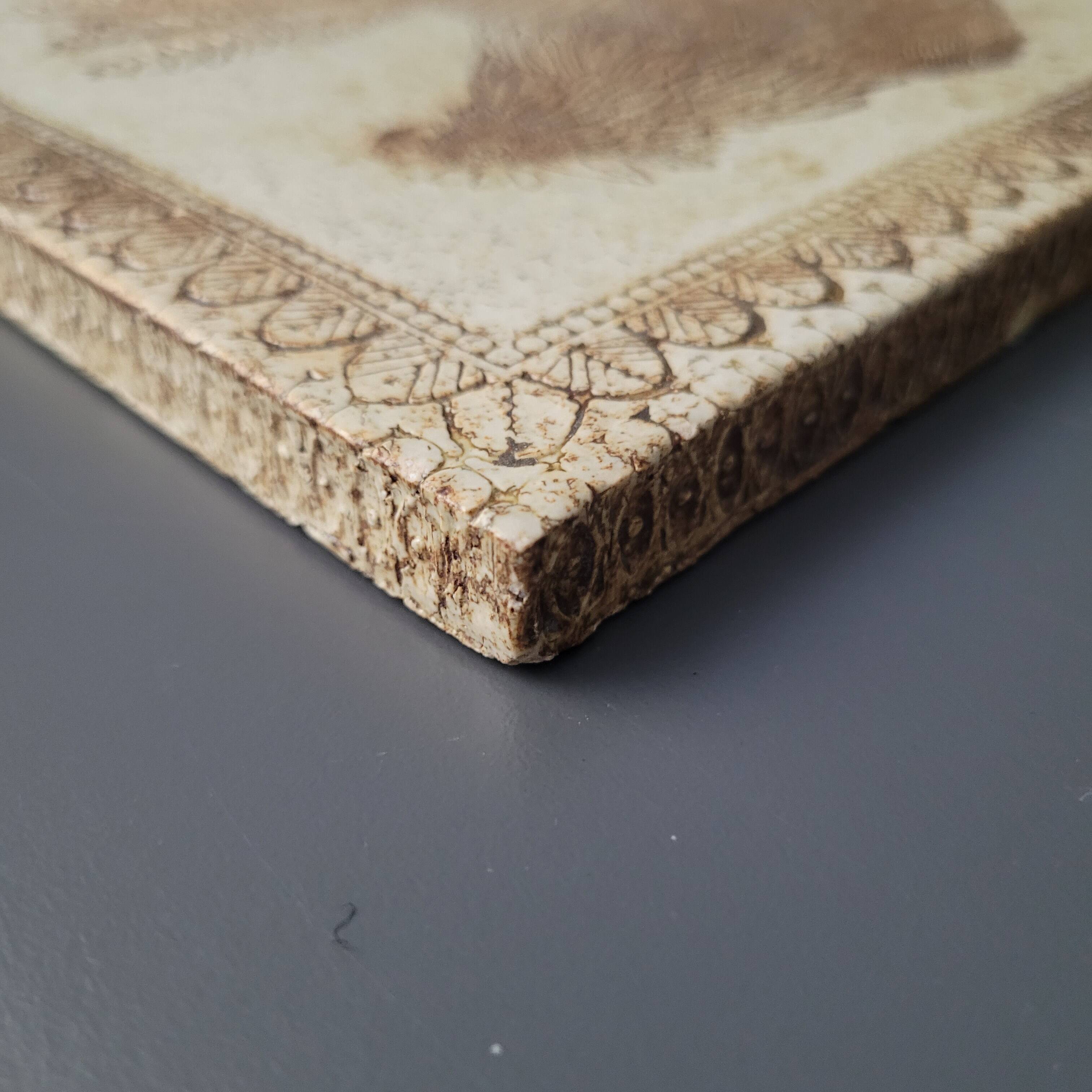 Roger Capron ceramic tile with rooster