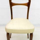 Six Vittorio Dassi Mid-Century Modern Italian Mahogany Dining Chairs, 1950s