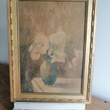 Watercolor still life bouquet of flowers