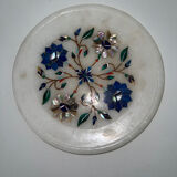 Pietra Dura marble dish precious stones