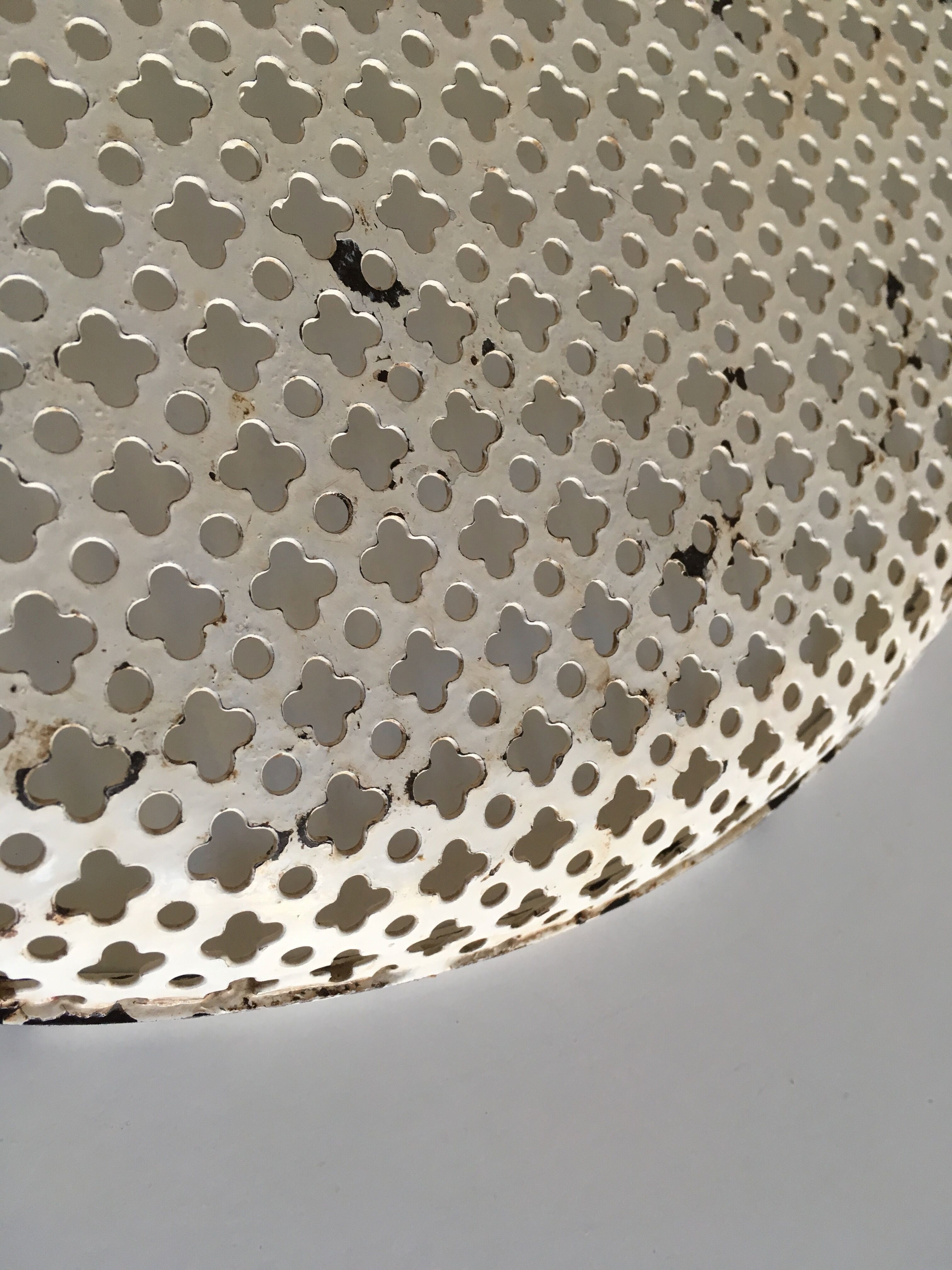 Matégot tray in perforated iron