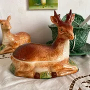 Zoomorphic terrine deer Michel Caugant