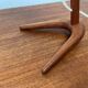 Dornstab table lamp in modern teak from the mid-century by A. Pöll for Kalmar, Vienna, 1950s.