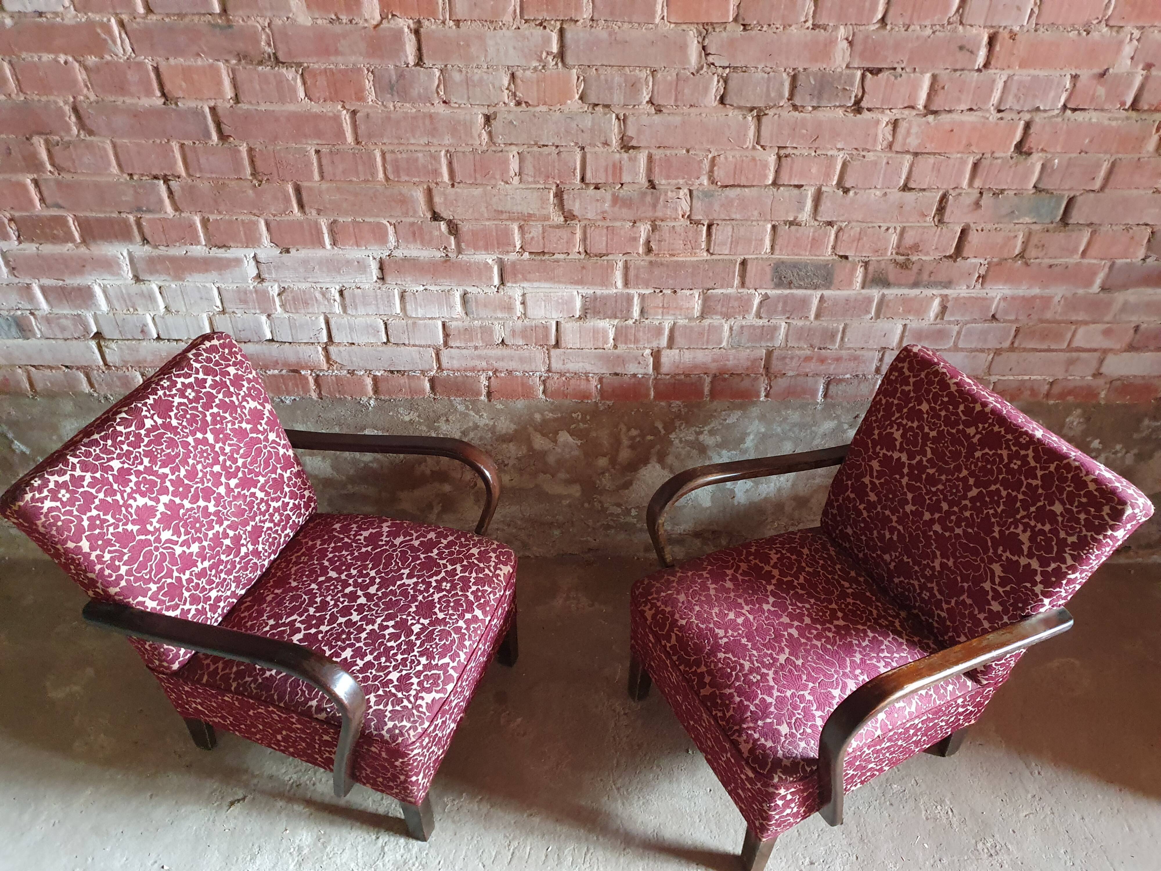 Paire de fauteuils 1950