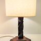 Lampe sculpture en bois, 1950