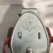 Old pair of roller skates olympic metal