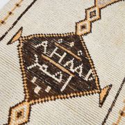 Beige & Brown Classic Turkish Runner Rug, 100x332Cm