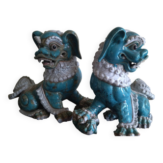 Important pair of Fo dogs