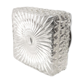 Ceiling lamp in moulded glass