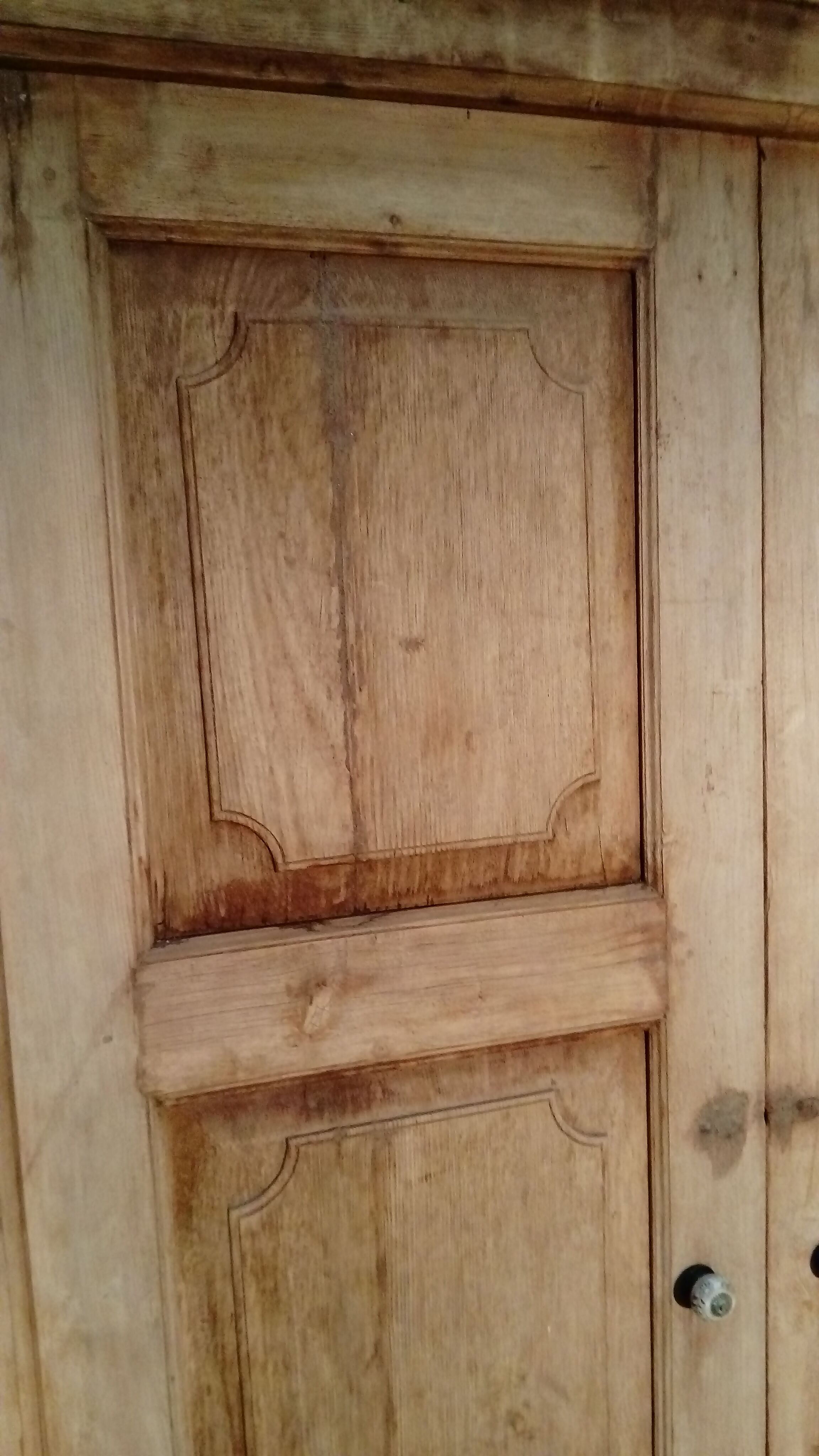Porte ancienne en teck