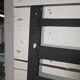 Art Deco coat rack wardrobe in wrought iron from the 1930s.