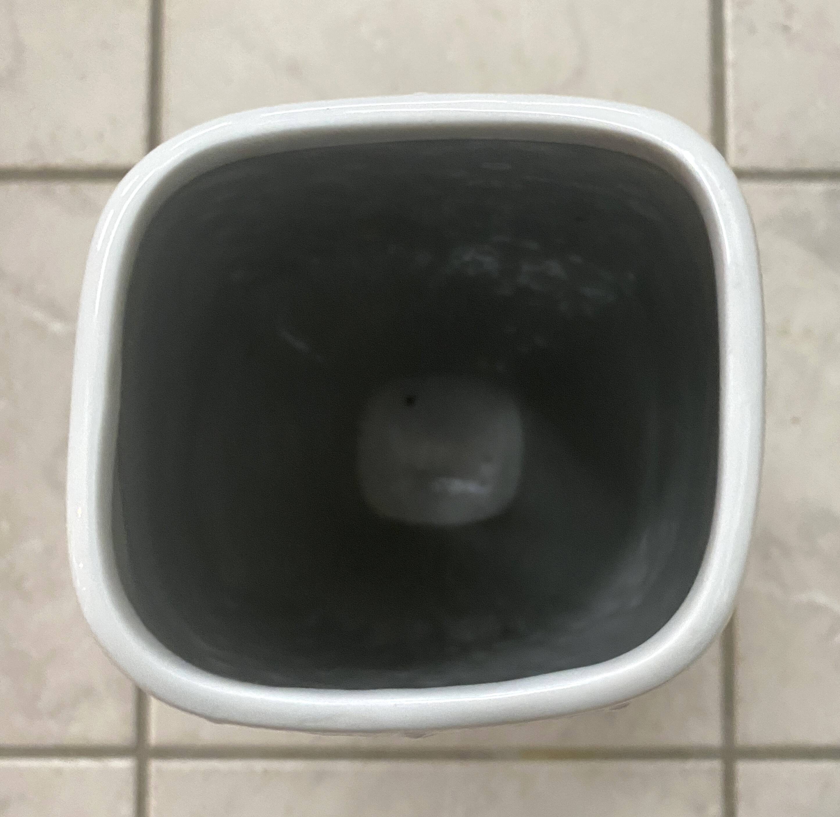 Large vintage white ceramic vase by Alka Kunst Bavaria