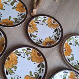 Set 6 assiettes dessert Boch Paradisio 1966