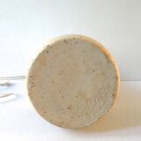 Sandstone lamp with a macrame Lampshade, Jean Migeon