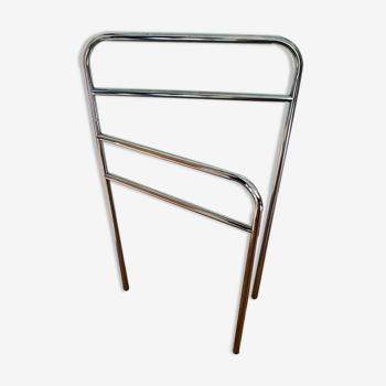 Vintage aluminum towel rack