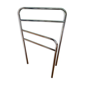 Vintage aluminum towel rack
