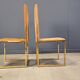 Brass dining chairs by Belgochrom, 1970s - set of 6