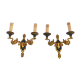 Pair of Empire style wall lamps