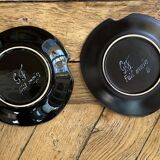 Pair of Gabriel Fourmaintraux plates
