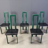 Italian Model Regia Dining Chairs by Antonello Mosca for Ycami, 1980s, Set