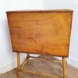 Chest of drawers in rattan marquetry