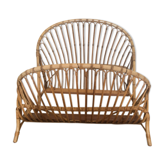 Rattan basket bed