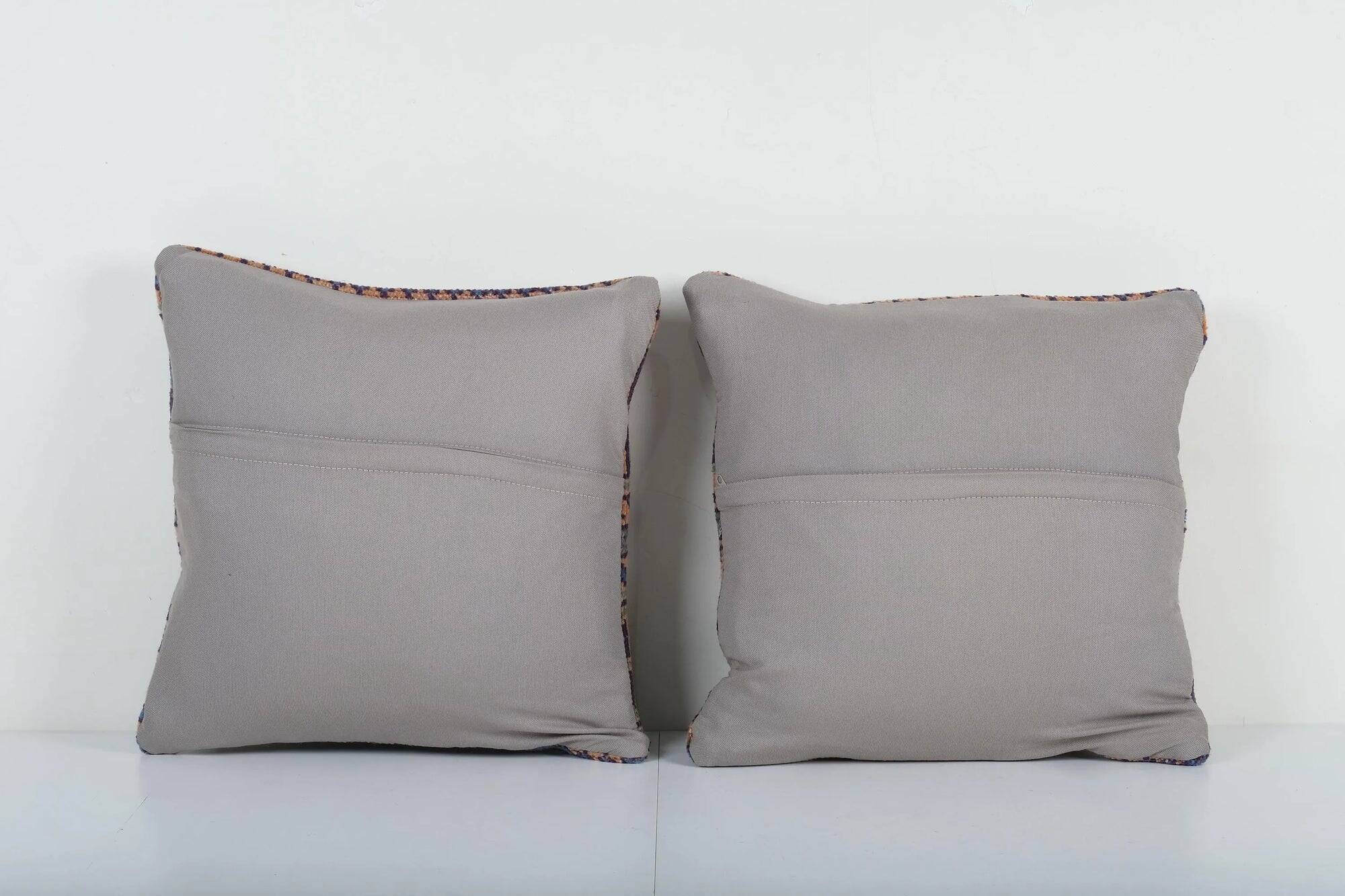 Set of 2 vintage Turkish cushion covers 51x51 cm
