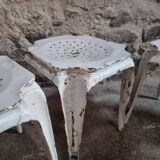 Set of 6 French industrial stools by Multipl’s – 1930s