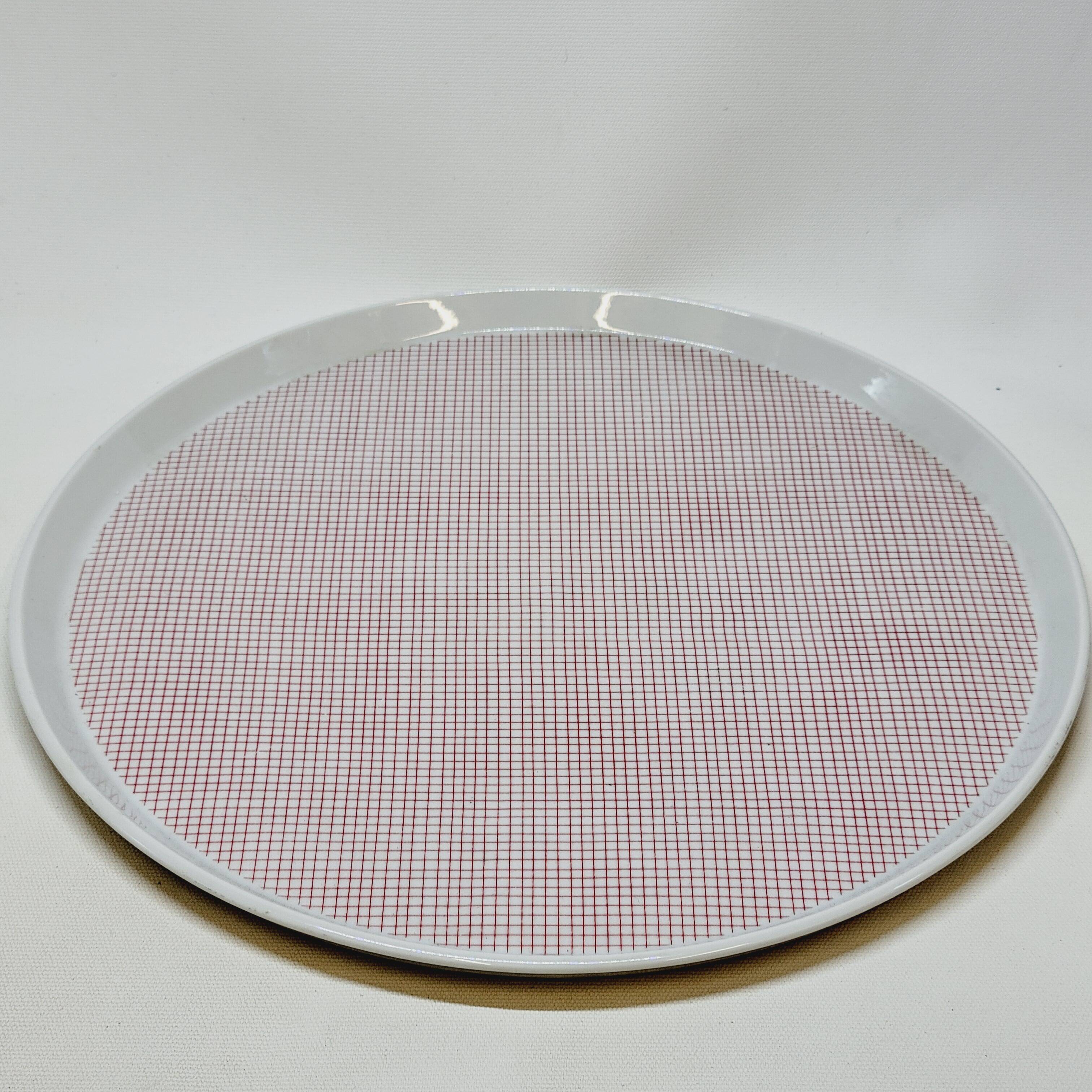Pie Dish + 2 Vichy Porcelain Cups Philippe Deshoulières Lourioux