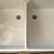Enamelled stoneware double sink 40