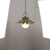 Vintage Wrought Iron Intricate Pendant Lamp, 1930s