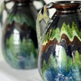 Handmade vase in mixed earth
