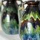 Vase artisanal en terre mêlée