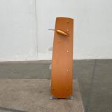 Postmodern CD storage unit in wood, metal, and plastic by Ezech, 1980s.