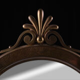 Victorian brass table mirror, 1880s, England