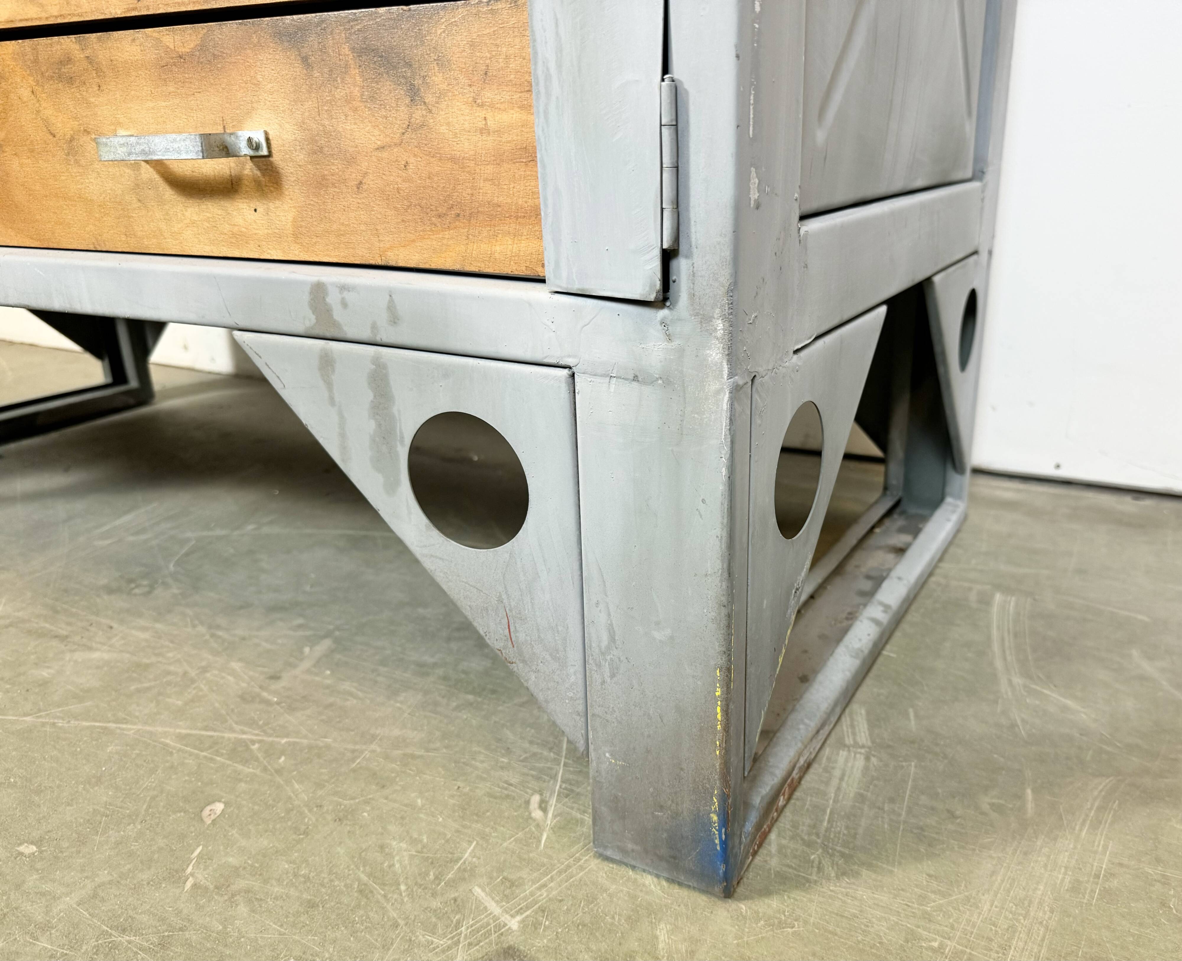 Vintage Grey Industrial Chest of Drawers, 1960s