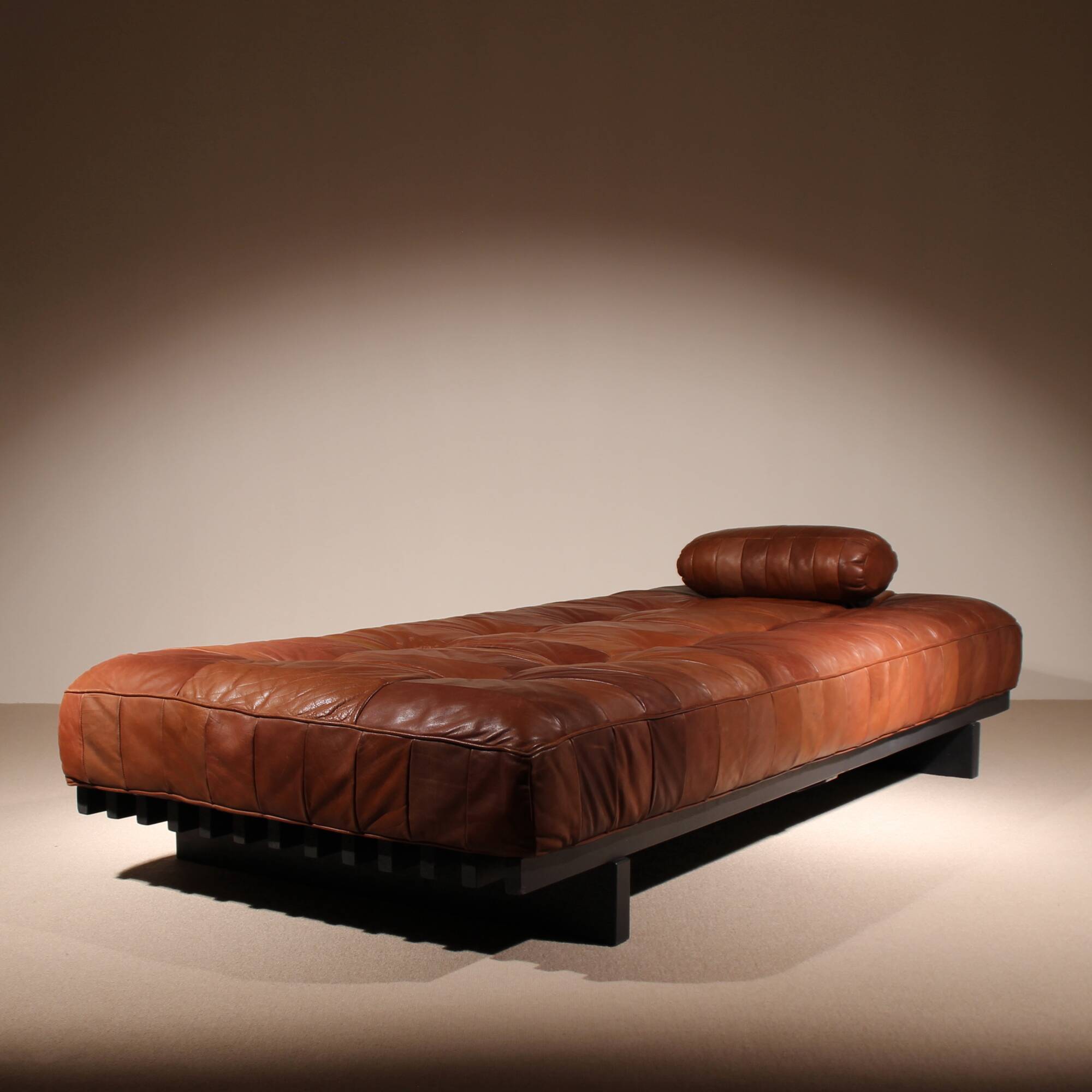 Daybed ‚DS-80‘ in Cognac Patchwork Leather by De Sede | Switzerland 1970s