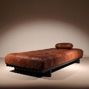 Daybed ‚DS-80‘ in Cognac Patchwork Leather by De Sede | Switzerland 1970s