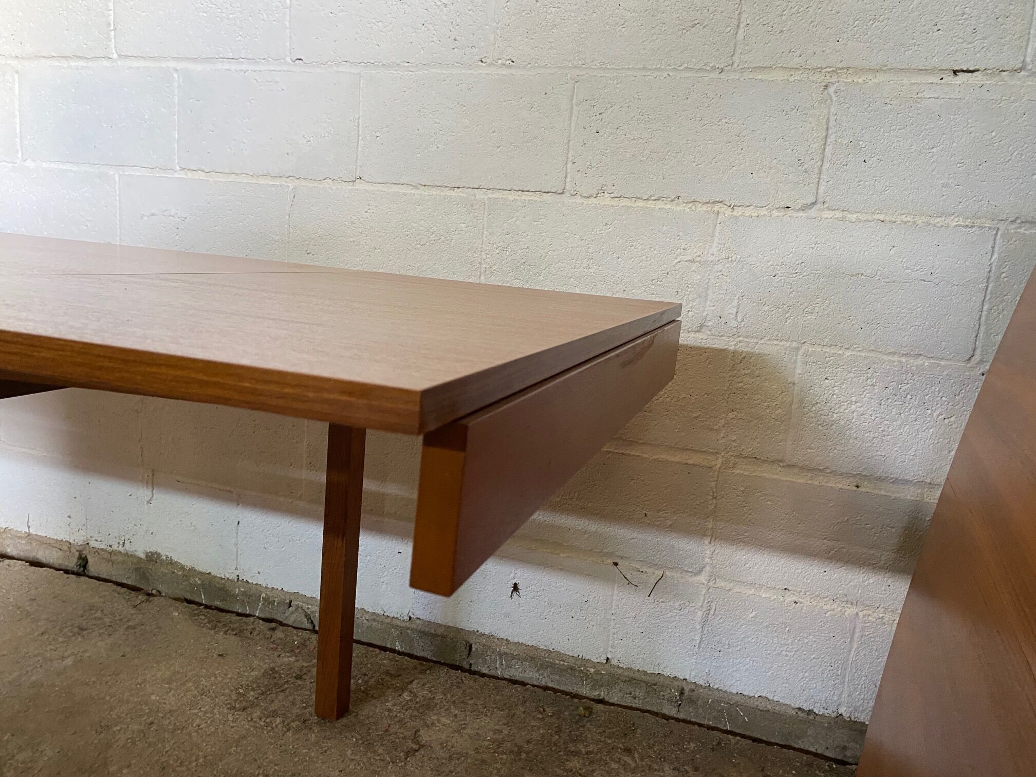 Scandinavian teak extendable table 60s