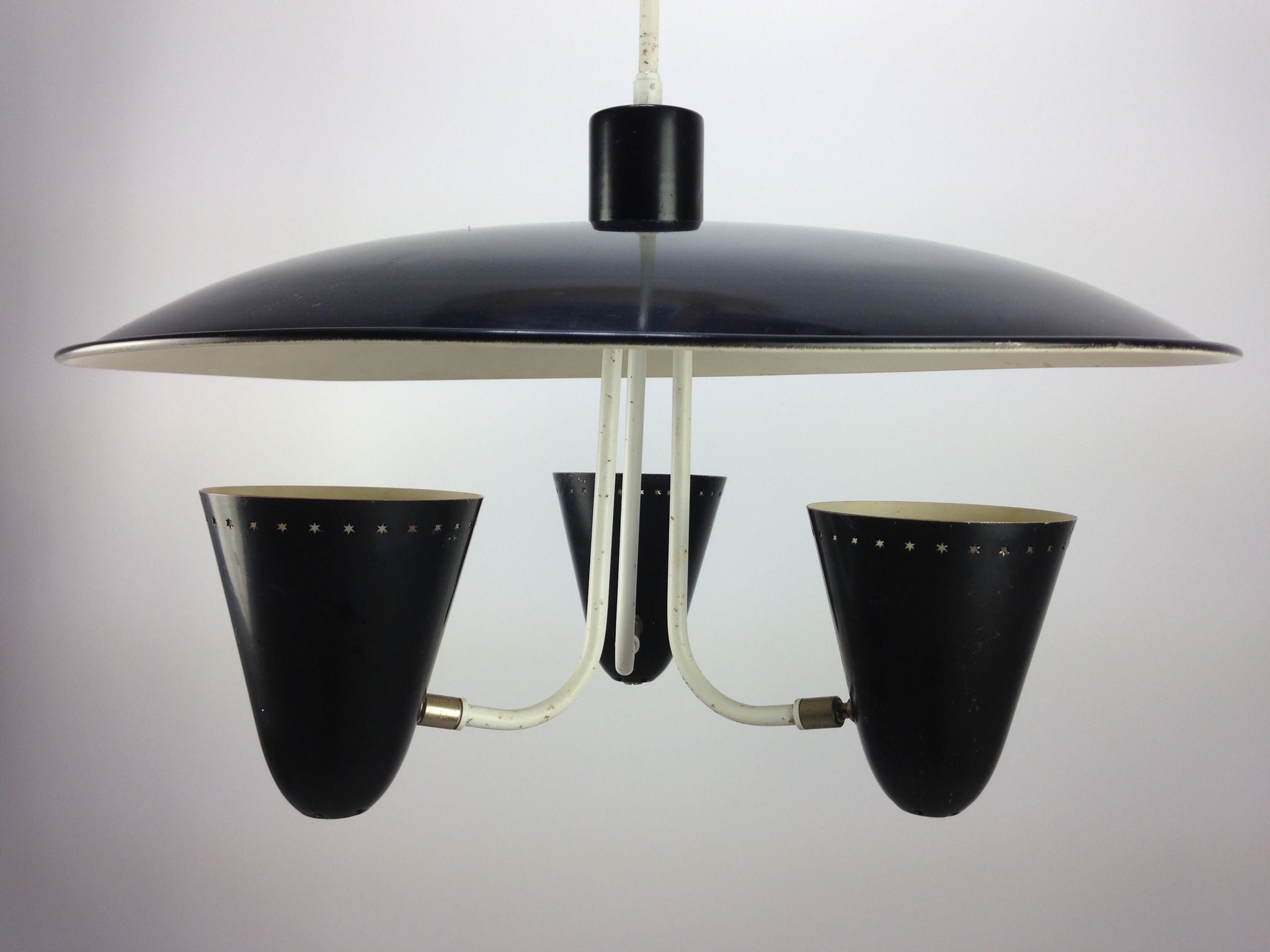 Plafonnier par H. Th. J. A. Busquet pour Hala, années 1950
