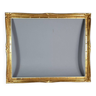 Old frame 56x46 rebate 50x40 cm carved wood gilding gold leaf SB379