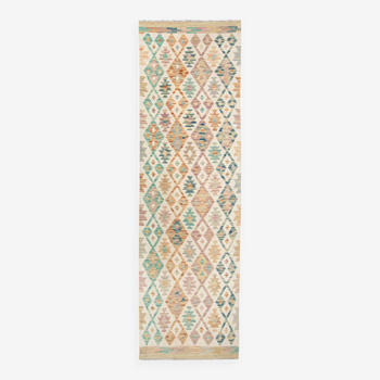 Kilim afghan pachtoune de couloir 205 x 61 cm