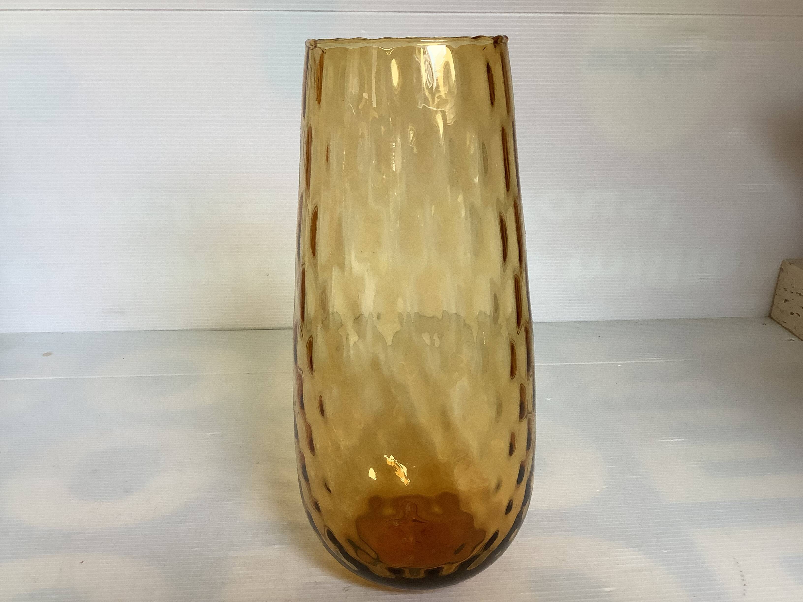 Asymmetrical Empoli vase Made in Italy