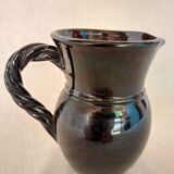 Pichet en céramique noire vallauris (france)