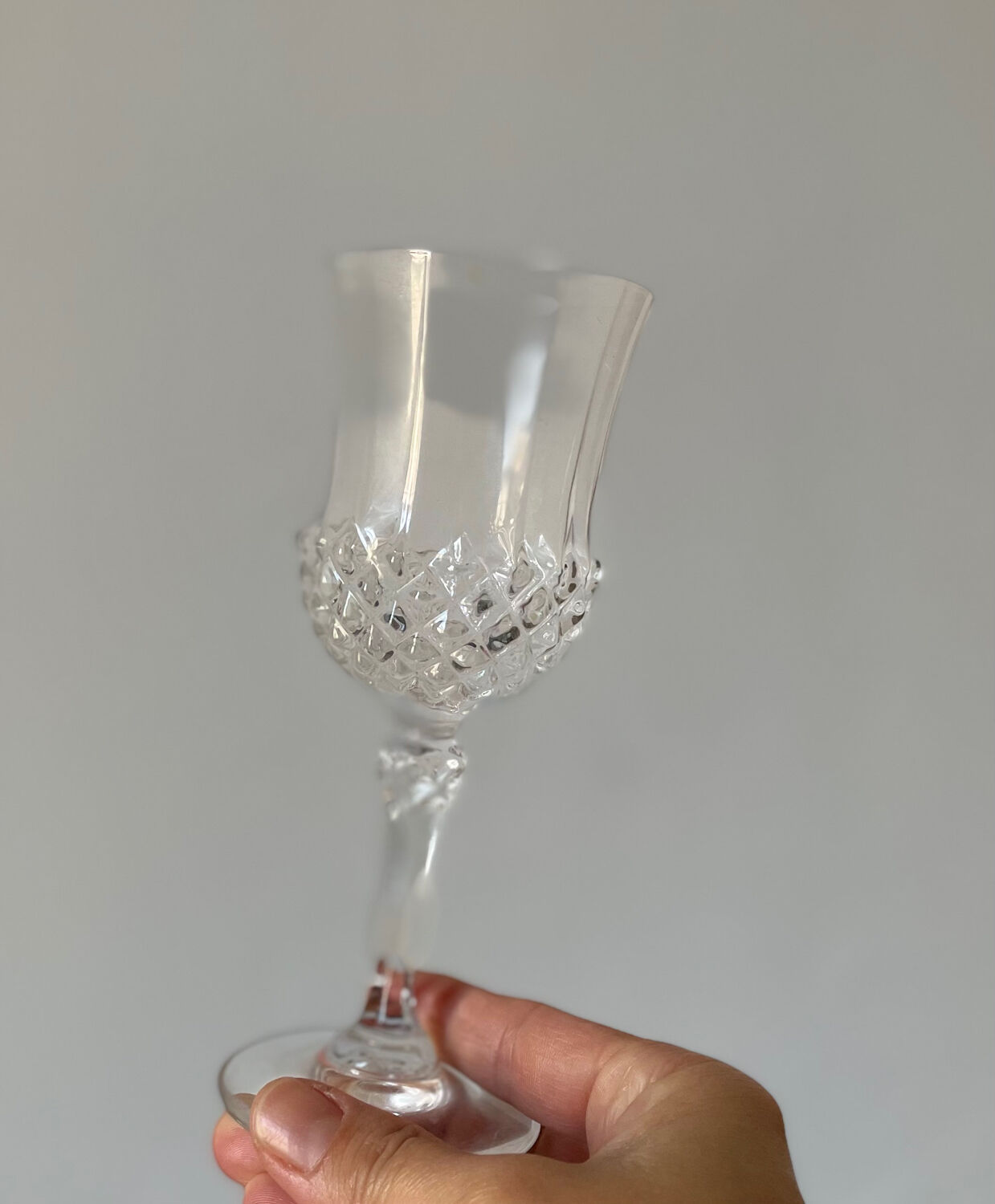 Crystal glass from France 50s/70s
