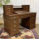 English oak graduated desk from the late 19th century.