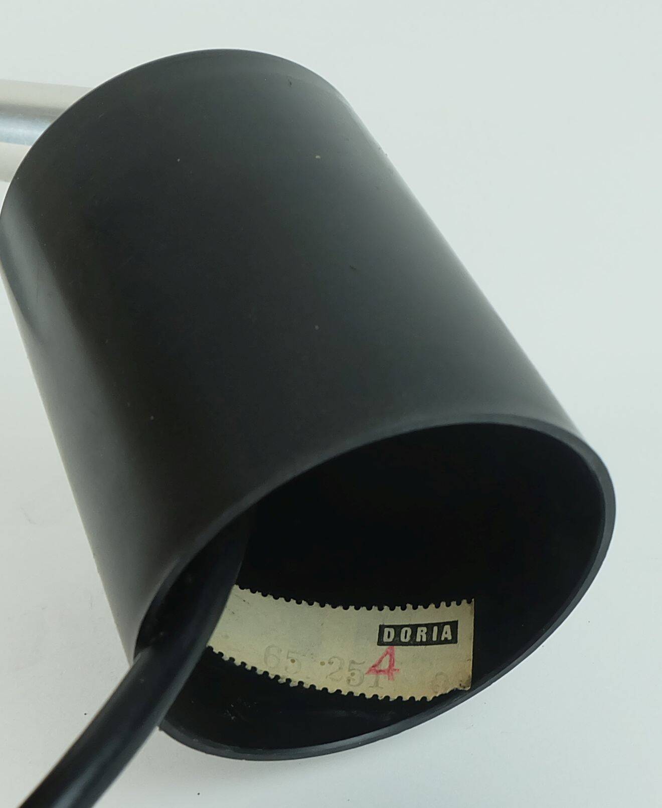 No. 1 of 2 - elegant doria pendant lamp clear and smoke grey glass 60s 70s