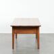Fantastic antique French coffee table made of fruitwood with two drawers