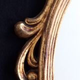 Louis xv golden wood style cartouche mirror